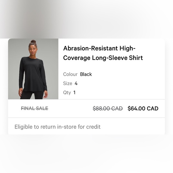 lululemon athletica Black Button Down Shirt - Picture 1 of 2
